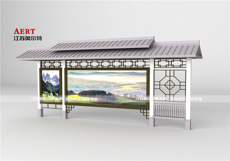 公交站臺(tái) 仿古候車亭 公交站臺(tái) 仿古候車亭