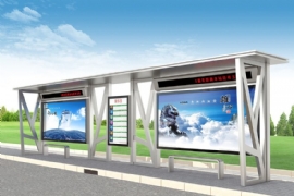 候車亭廠家推薦新款城市候車亭